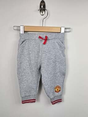 Manchester United Baby Joggers 6-9M Gray Sweatpants Soccer Football Official